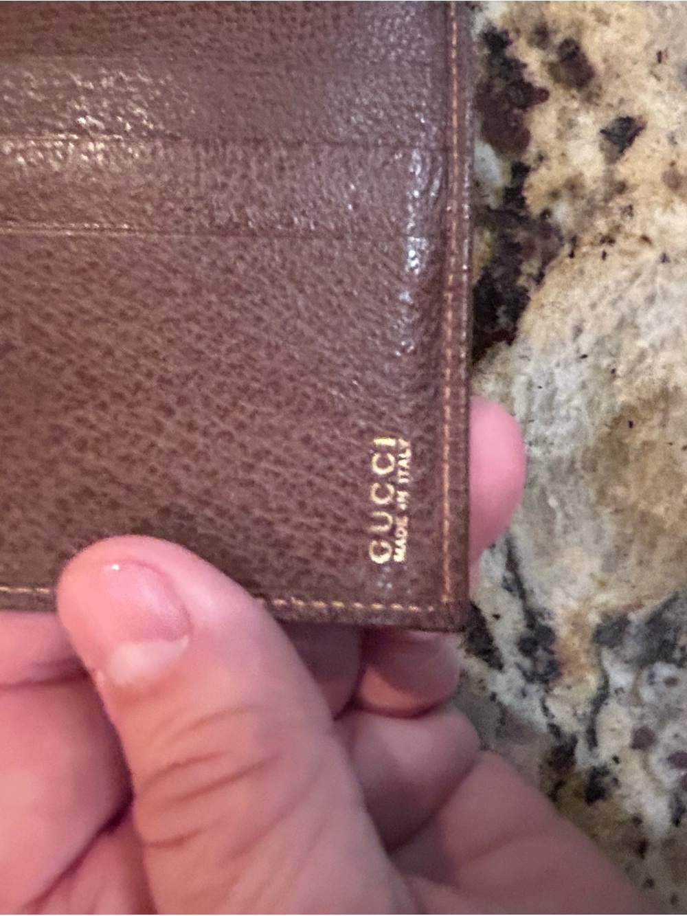 GUCCI Brown Folding Wallet Leather - Picture 4 of 10